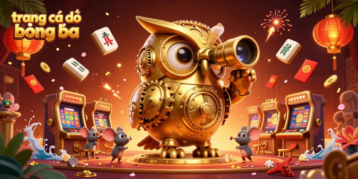 Experience the thrilling world of trang cá độ bóng đá with a dynamic casino scene featuring a mechanical owl and animated mice.