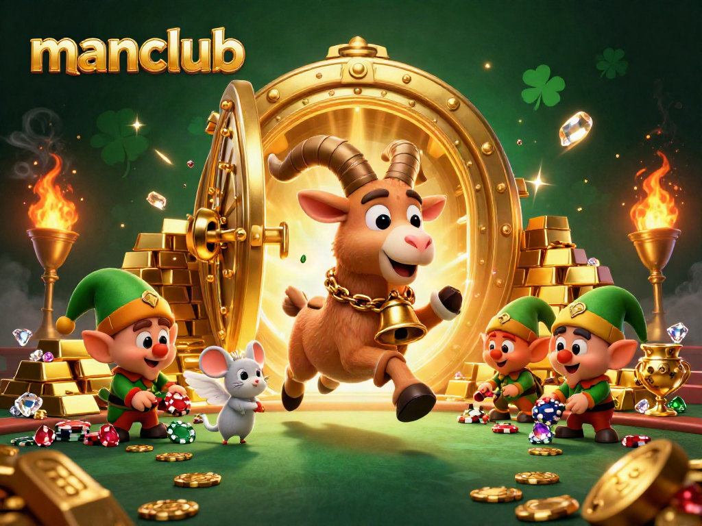 Engage at the manclub casino with Krampus, a tiny angel mouse, and gremlins stealing chips.