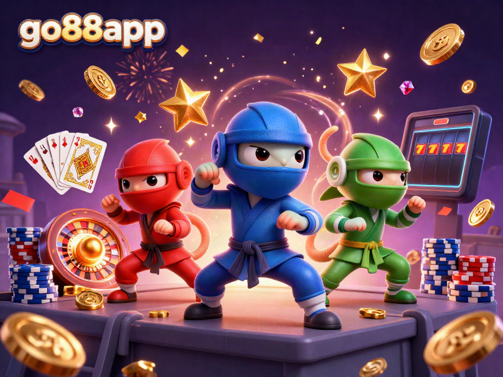Engage with go88app's dynamic gaming experience through colorful action and rewards.