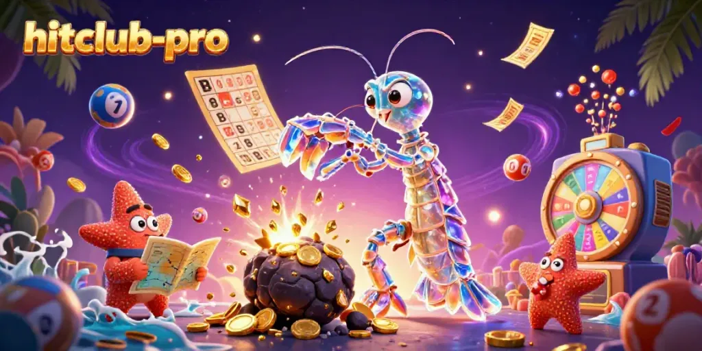 Experience the excitement of hitclub-pro with a galactic samurai amid lottery excitement and treasures.