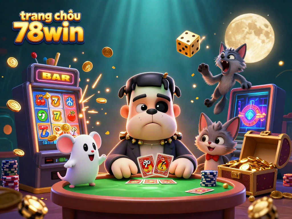 Bet and win with the engaging scene depicting trang chủ 78win's lively casino atmosphere.
