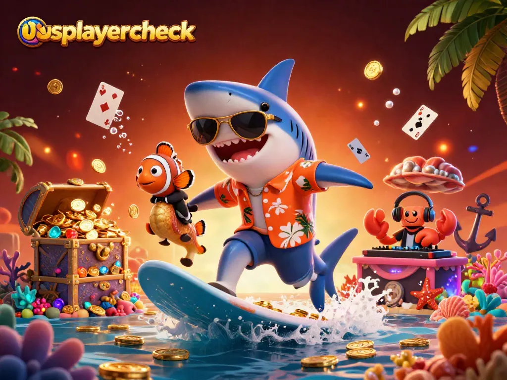 Experience vibrant gaming action with usplayercheck at a lively underwater casino scene.