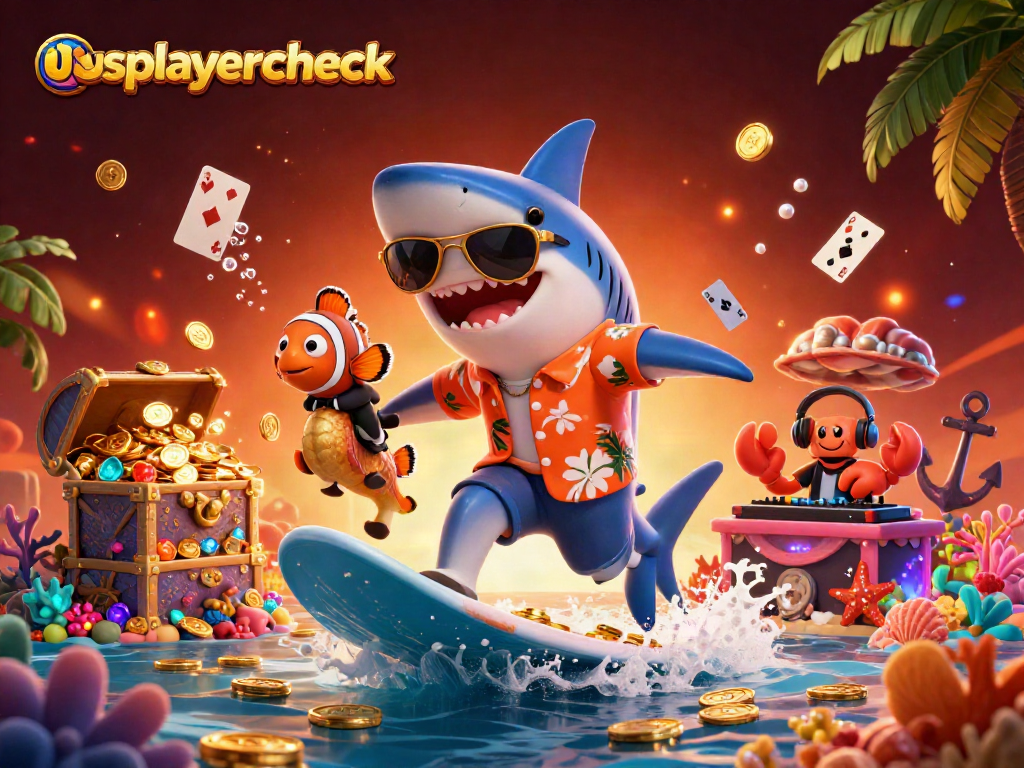 Experience vibrant gaming action with usplayercheck at a lively underwater casino scene.