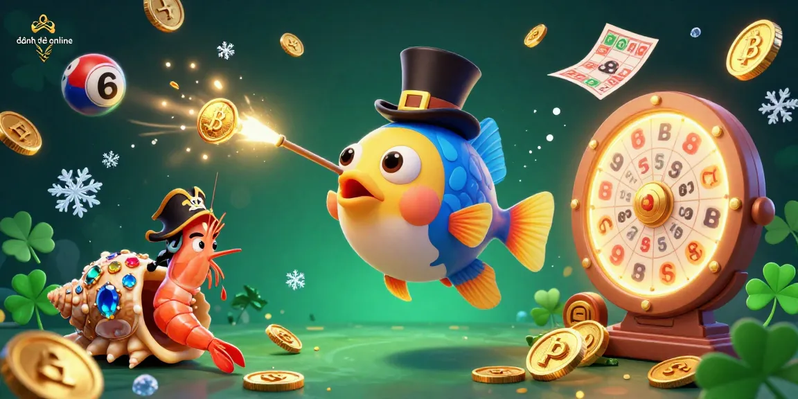 Experience the excitement of đánh đề online with cartoon characters sparking golden wins in a vibrant casino scene.