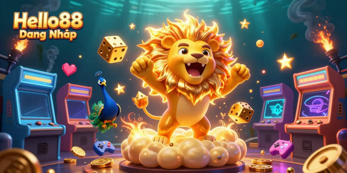 Engage with Hello88 Đăng Nhập in a vibrant casino scene, featuring dynamic characters and exciting game elements.