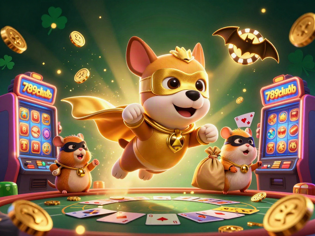 Experience thrilling games at 789clubb with a dynamic casino illustration featuring jackpot and slot elements.