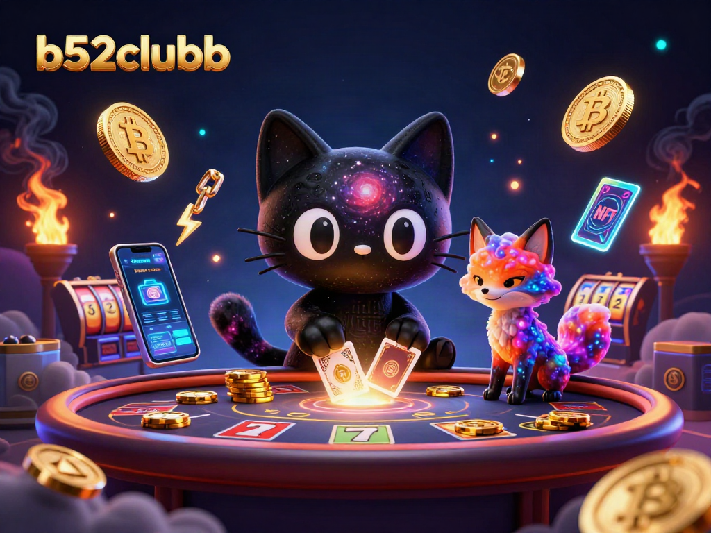 Engage with exciting gaming at b52clubb, where cosmic characters grab golden chips in a 3D casino!