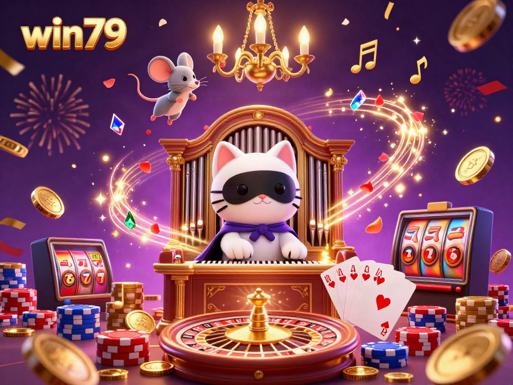 Experience thrill and excitement with win79 as colorful characters celebrate casino wins in an enchanting 3D illustration.