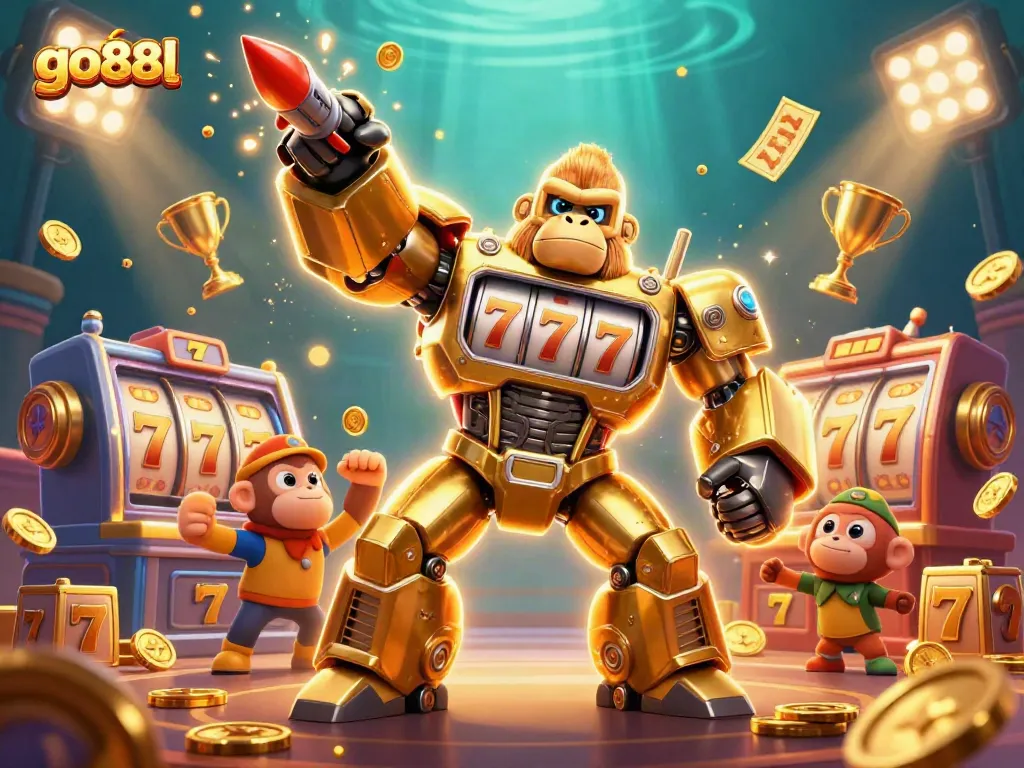 Experience thrilling gameplay with go88l's vibrant, dynamic 3D casino scene filled with excitement.